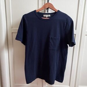 Merz b. Schwanen 215 Crew Neck in Ink Blue